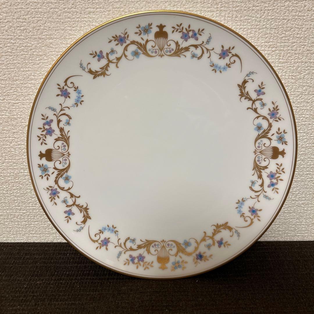 大倉陶園　花柄　金彩　ディナープレート　23cm