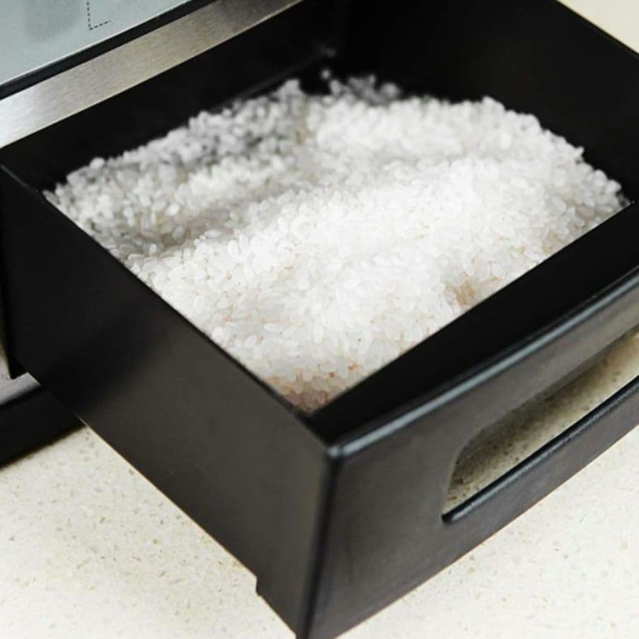 未使用　米びつ 30kgステンレススチールスマートライスバレル