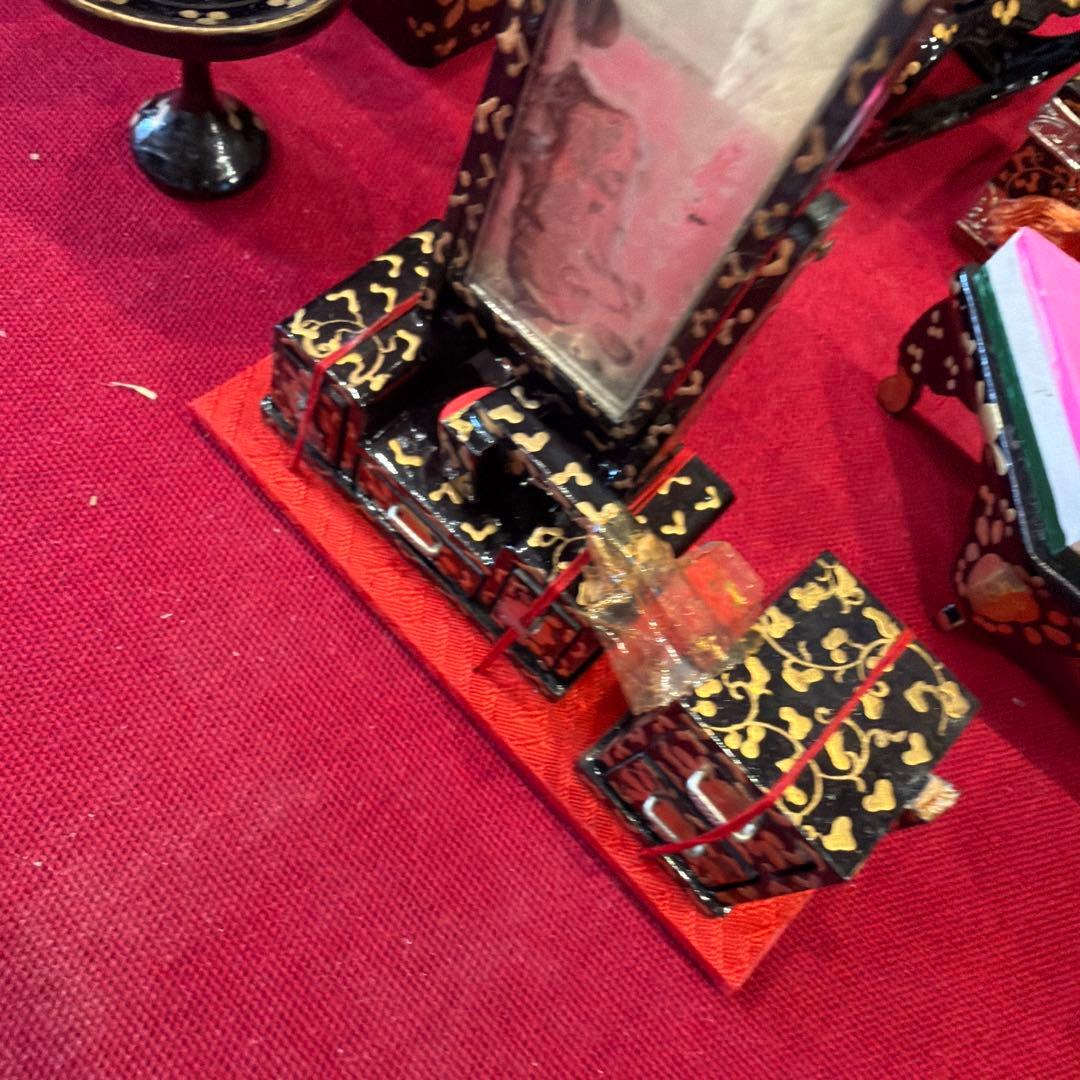 ⚫︎雛人形　15体　木目込　小物　道具　お内裏様　３人　５人