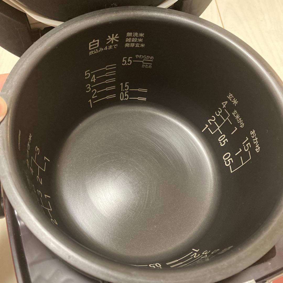 HITACHI 炊飯器 RZ-TS10M 5.5合 赤
