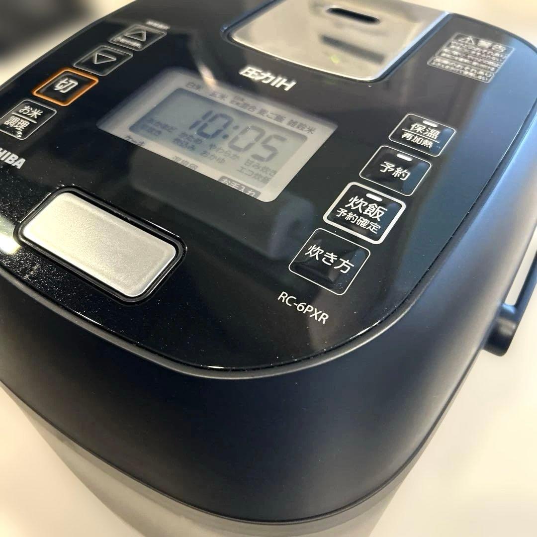 TOSHIBA 東芝 圧力IHジャー炊飯器 3.5合 ブラック RC-6PXR