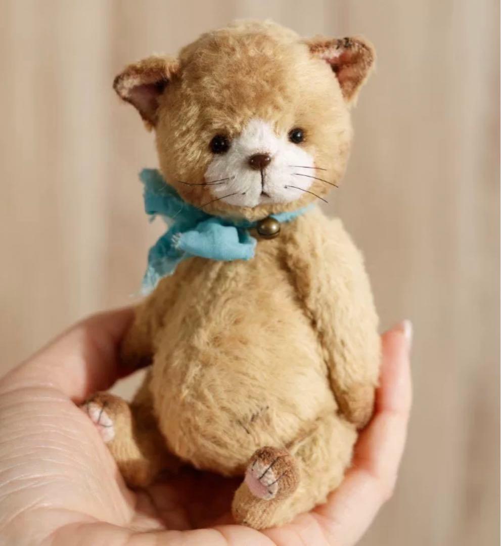 愛おしい双子仔猫 アーティストベア ぬいぐるみ 海外作家様 テディベア ねこ