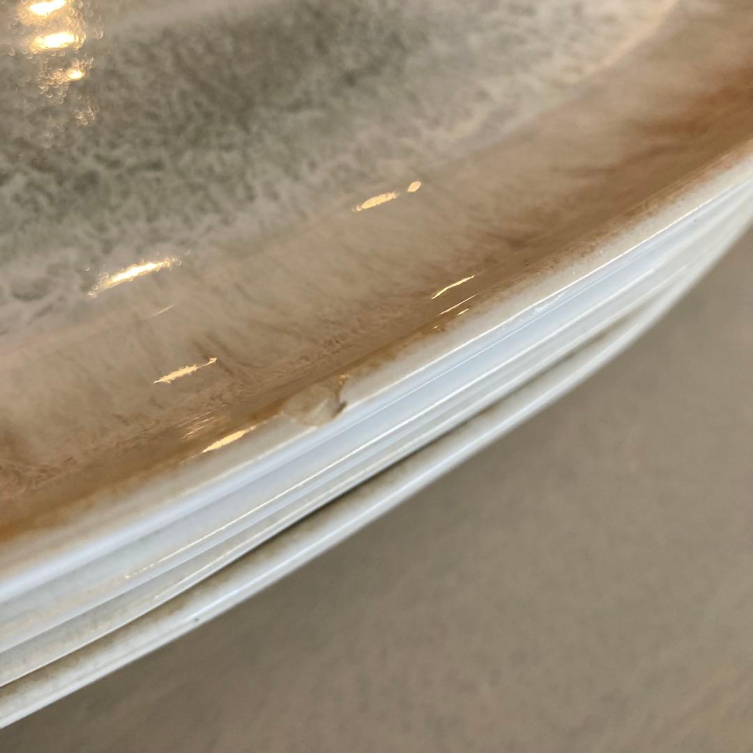 4点　セット　セラミルペ　ポルトガル　食器　オーバル　皿　器　ベージュ　希少