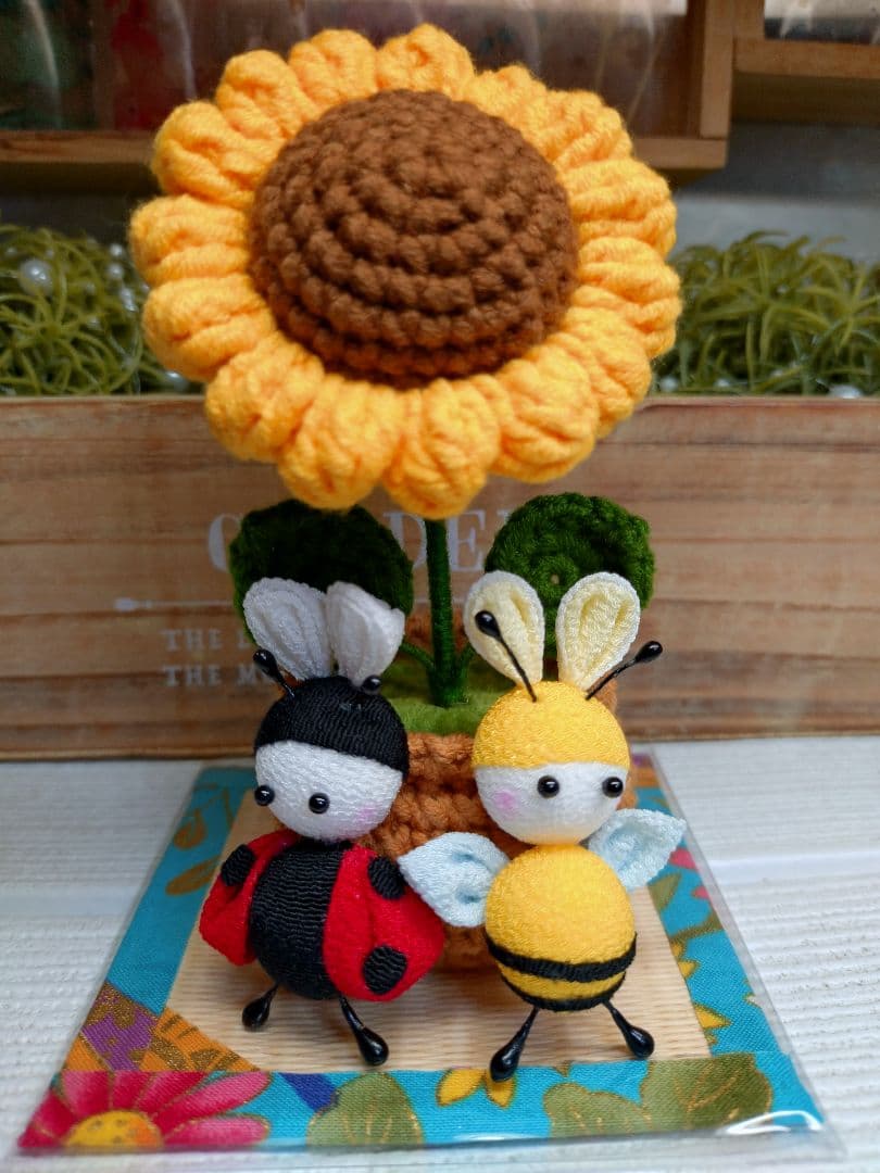 ♥♡ひまわり飾り*★端午の節句飾り。梅雨のカエルちゃん飾り。菜の花飾り*♡♥