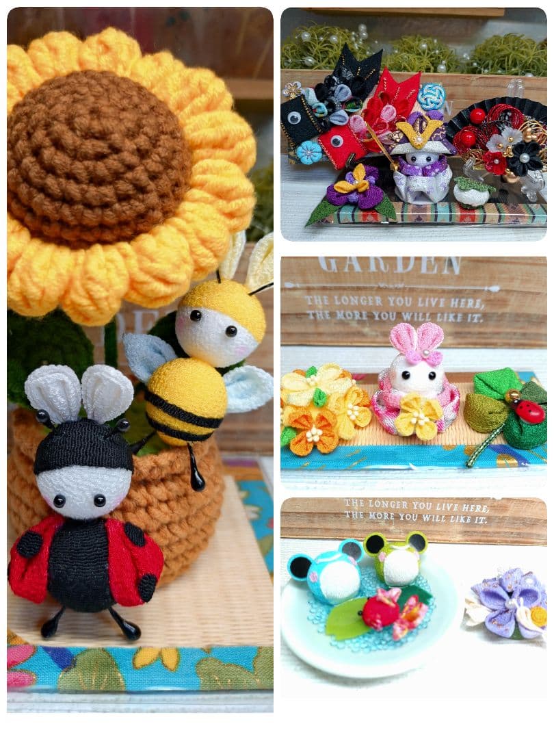 ♥♡ひまわり飾り*★端午の節句飾り。梅雨のカエルちゃん飾り。菜の花飾り*♡♥