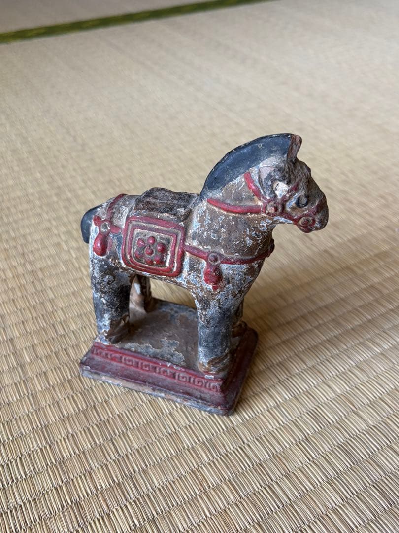 琉球古典焼 馬 陶器製の装飾馬像