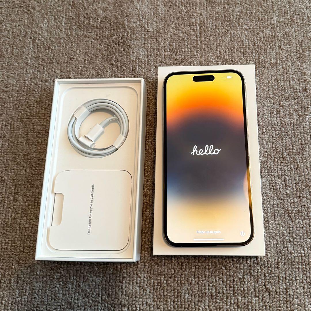 iPhone 14 Pro max ゴールド　128GB SIMフリー