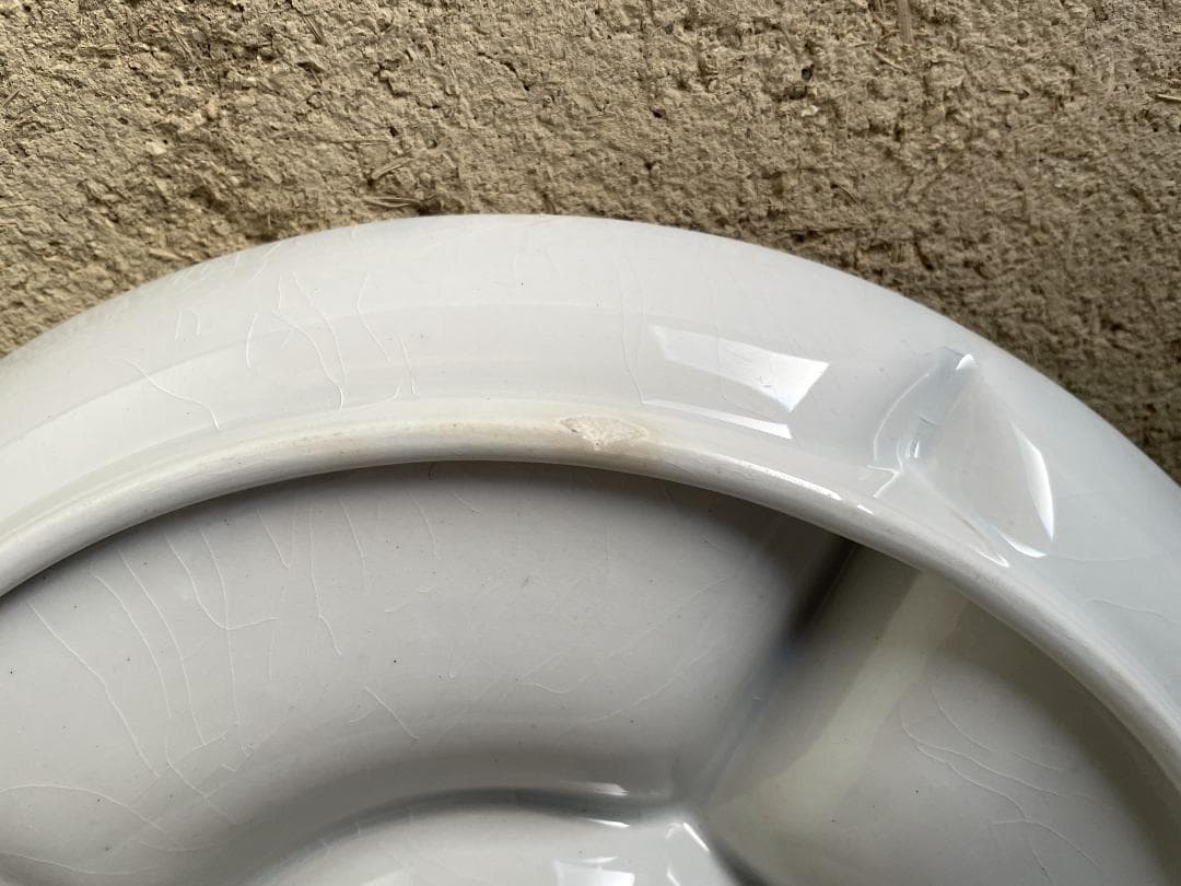 リュネヴィル コンパートメント皿 N-952/フランスアンティーク