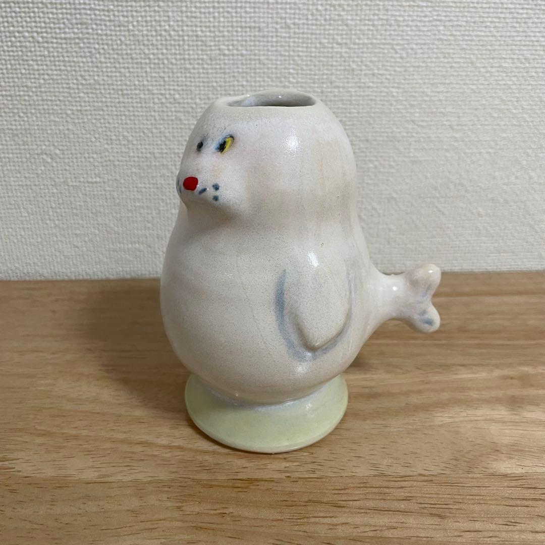 値下げ/チイラボ　CYILABO アザラシ　フラワーベース　花瓶　花器