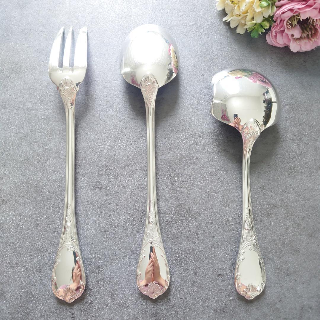 極希少 クリストフル マルリー サービングセット ポテトレードル