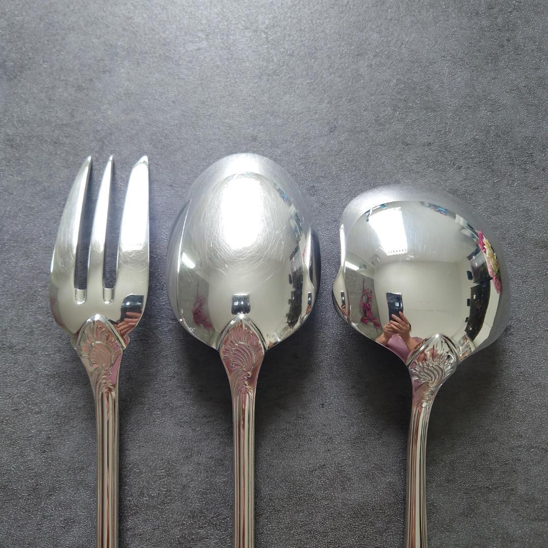 極希少 クリストフル マルリー サービングセット ポテトレードル