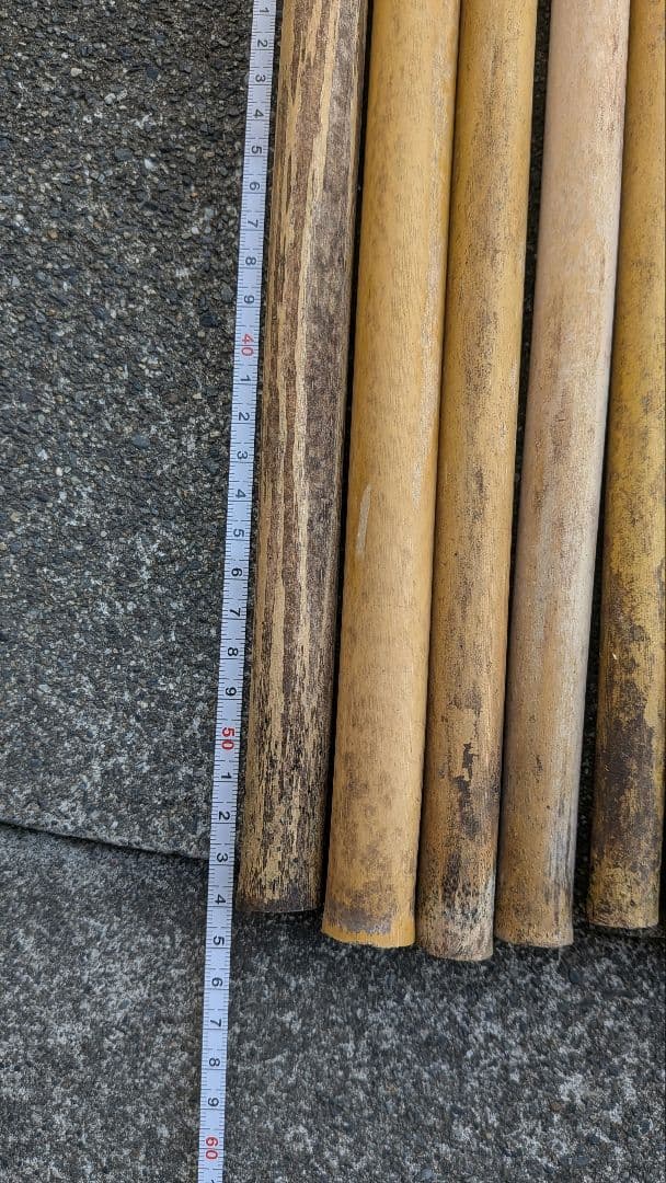 篠笛素材 篠竹 女竹３３本 4年自然乾燥。
