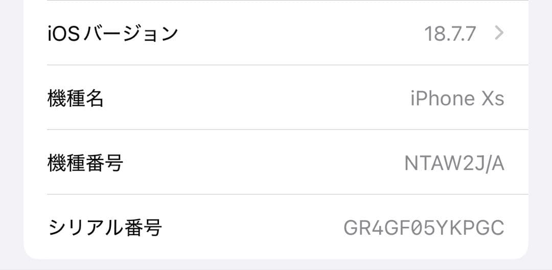 iPhone Xs(SIMロックあり)