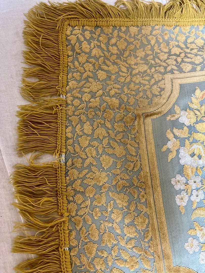 アンティーク ゴブラン織 花柄 テーブルクロス