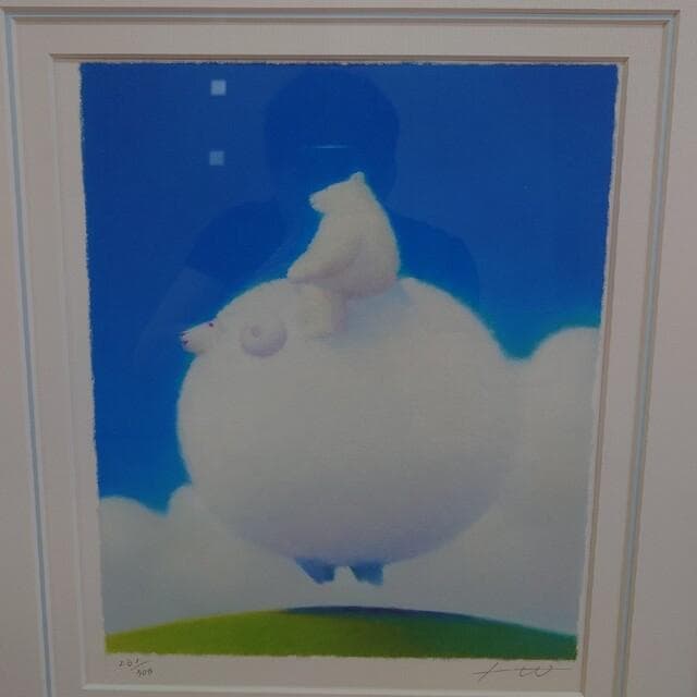 渡辺宏　ジクレー版画　『はずむ心』