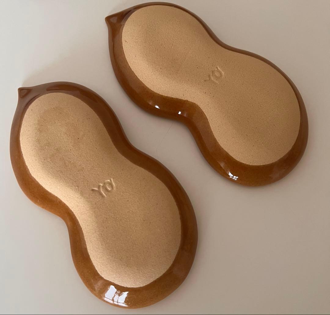 【希少】人気モチーフプレート セット　　マトリョーシカ・ピーナツ・クロワッサン