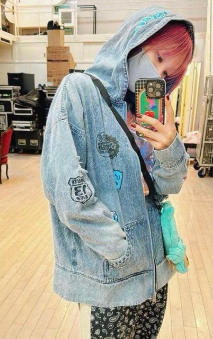 【美品】LiSA iSCREAM デニムパーカー Mサイズ