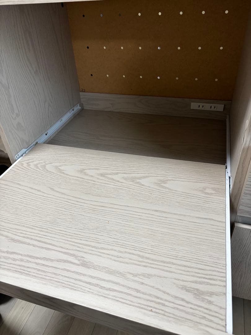 【更新済】LOWYA 幅120 食器棚 レンジ台 引出しタイプ