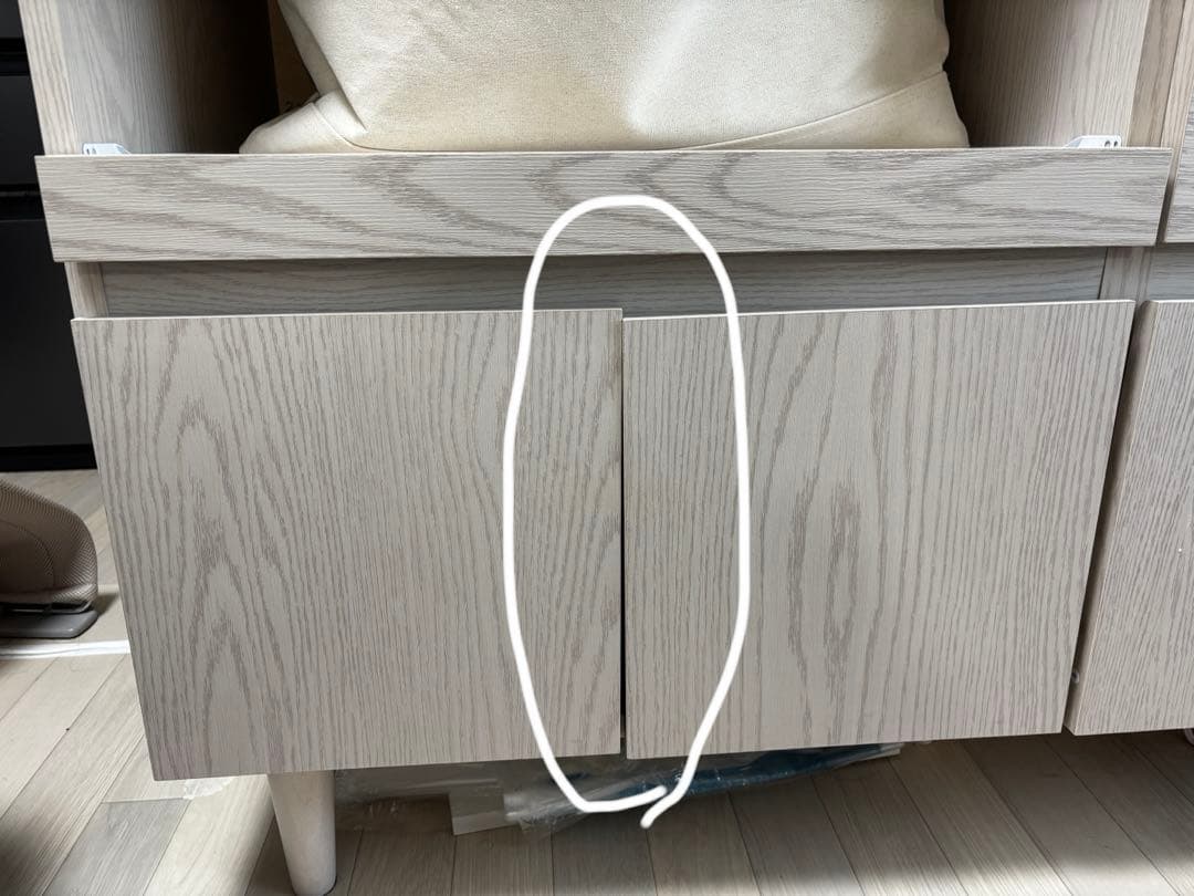 【更新済】LOWYA 幅120 食器棚 レンジ台 引出しタイプ