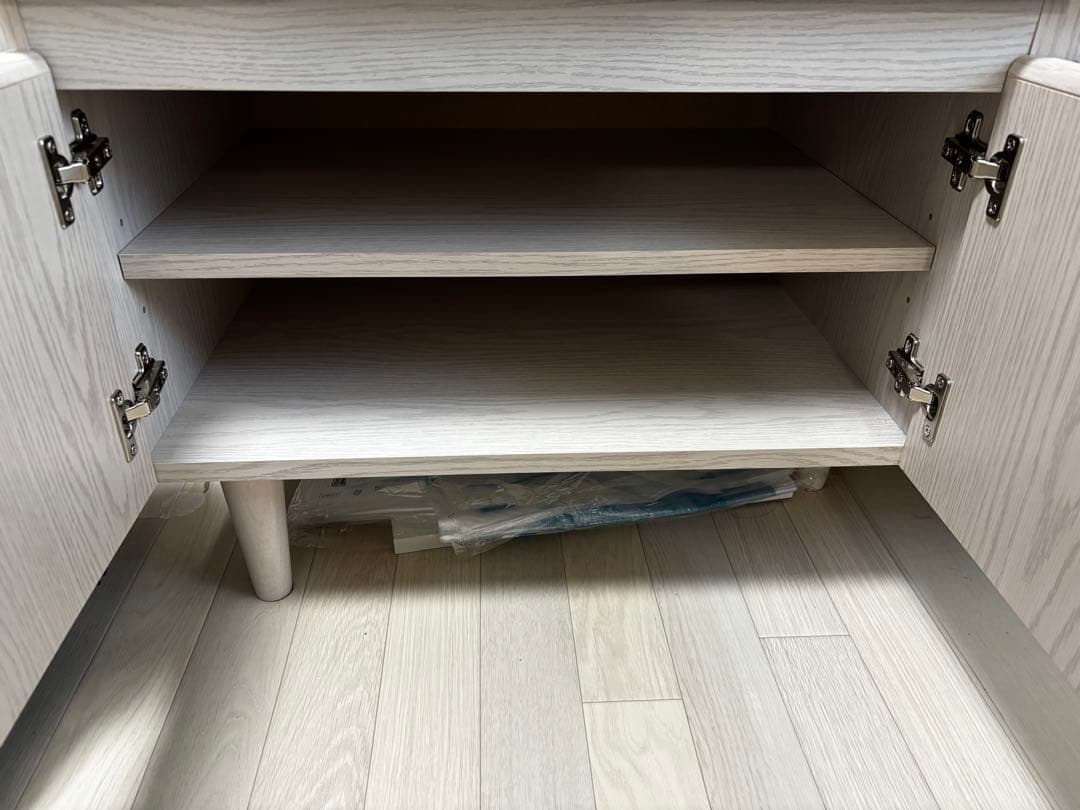 【更新済】LOWYA 幅120 食器棚 レンジ台 引出しタイプ