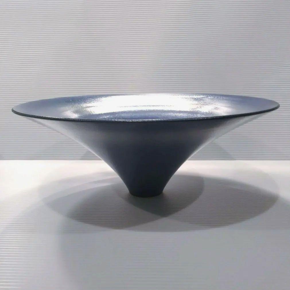 信楽焼 兼山 兼山窯 花器 水盤 立花 生け花 華道 池坊 草月 自由花 ブルー