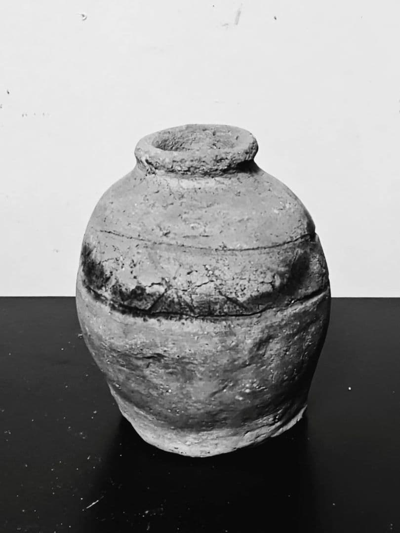 古信楽檜垣文蹲る　六古窯　古美術　花呼ぶ器　室町時代