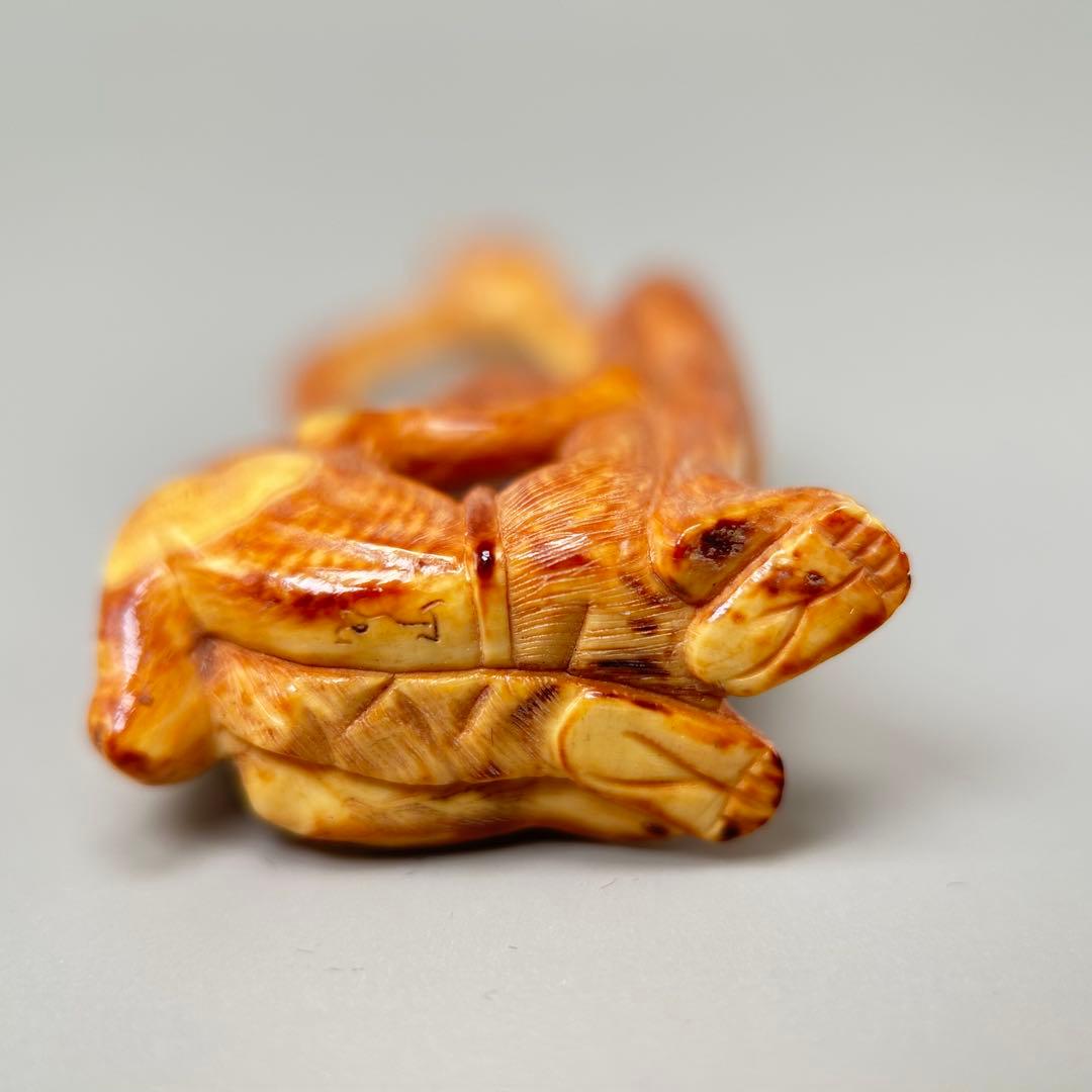 人物像 彫刻 彫刻極上根付天然素材アンティーク骨董飾り物古美術置物細密細工