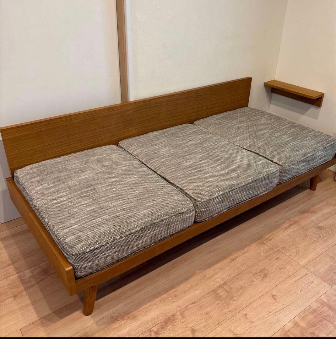 【特価】unico ALBERO カバーリングソファ　3シーター　ベージュ