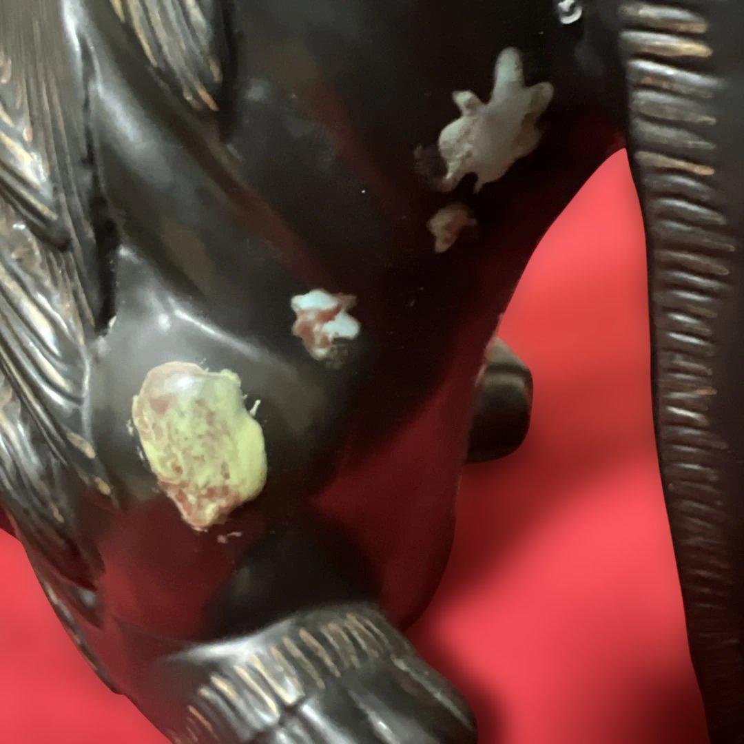 中国古美術　置物　一角獣　陶磁器