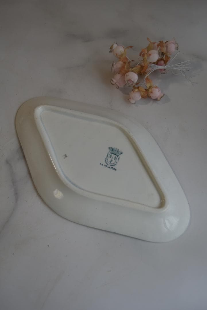 超美品　サンタマン　ロカイユ　VALLIERE果実のラヴィエ皿　アンティーク