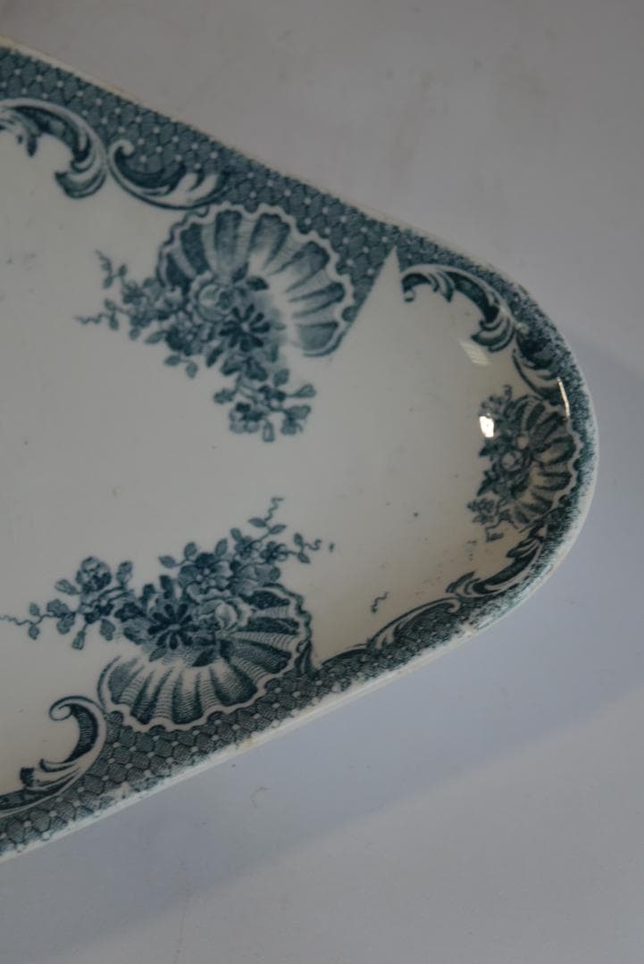 超美品　サンタマン　ロカイユ　VALLIERE果実のラヴィエ皿　アンティーク