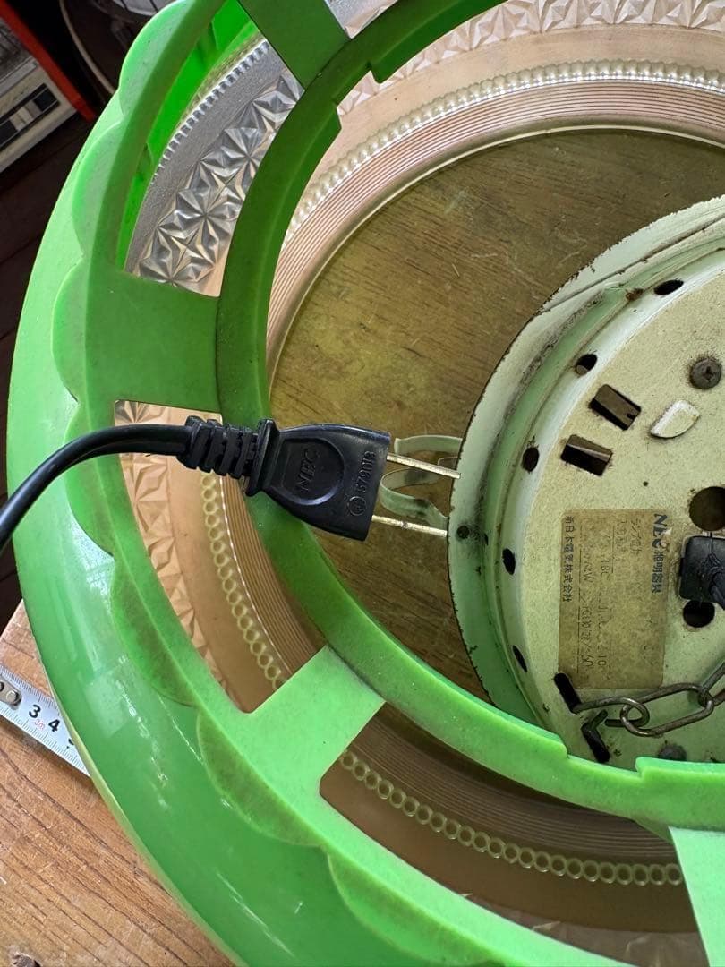 昭和レトロ　吊り下げ照明　食卓照明　レトロポップ　NEC レトロ照明　当時物