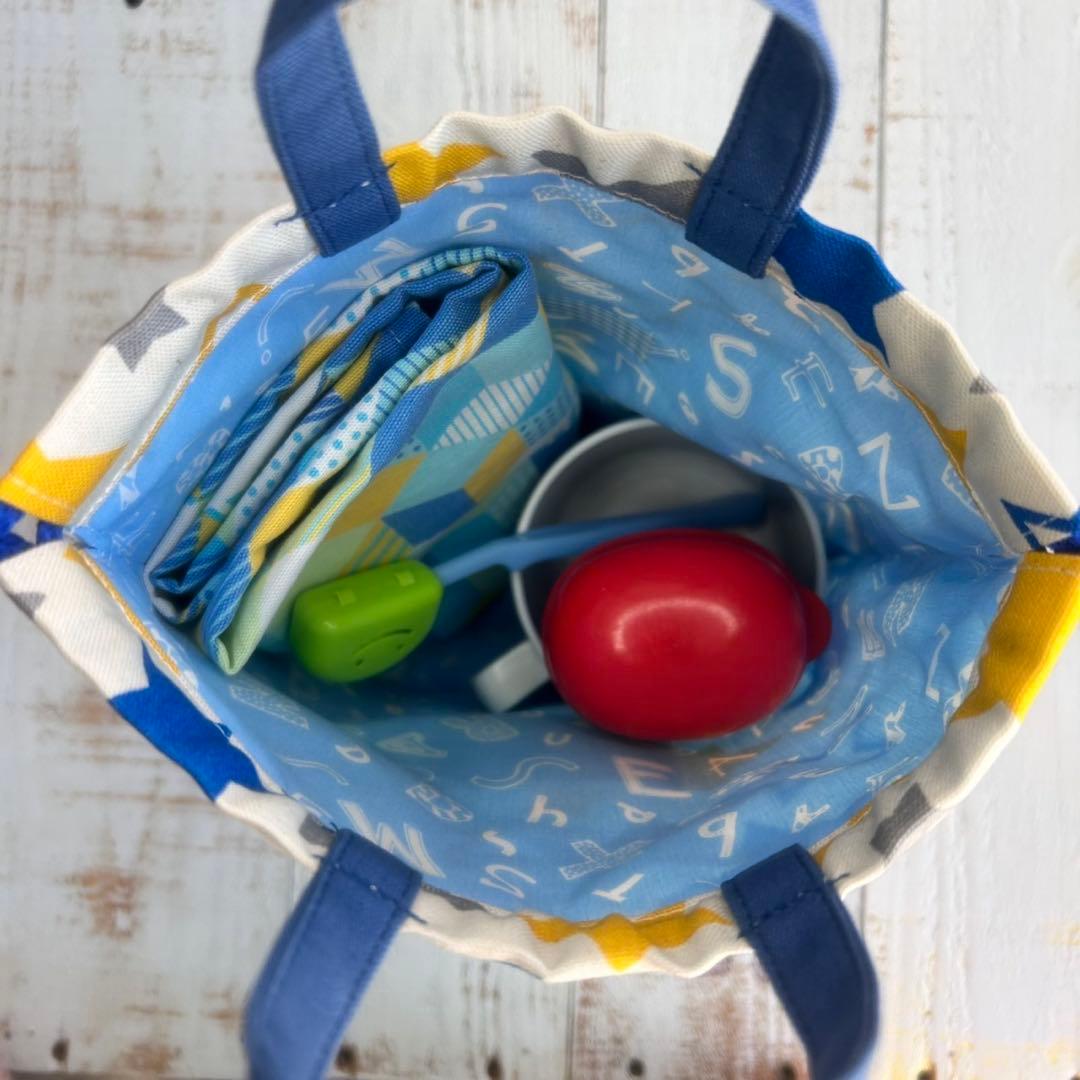 4色星柄☆入園入学４点セット　ハンドメイド　男の子