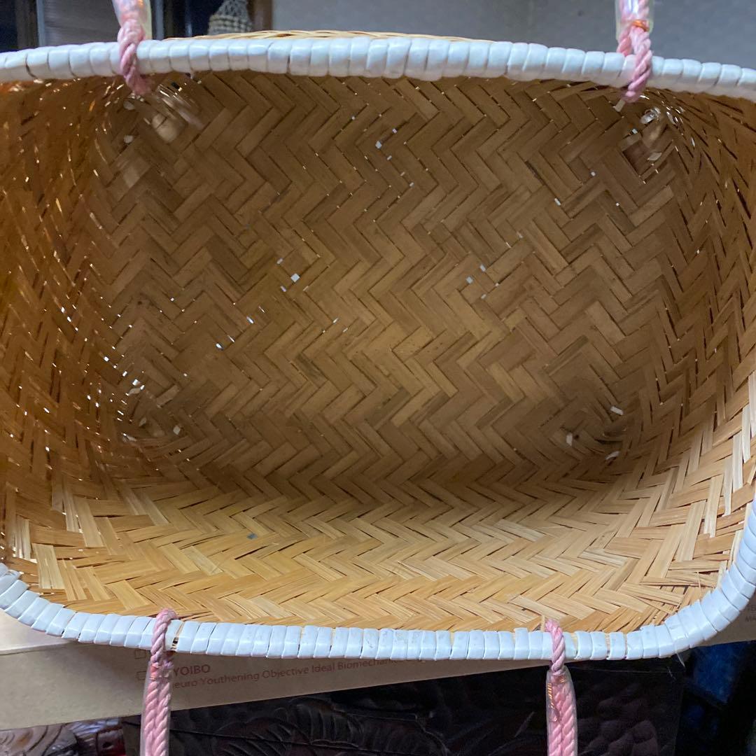 竹製かご　手提げ籠　竹バッグ 市場籠