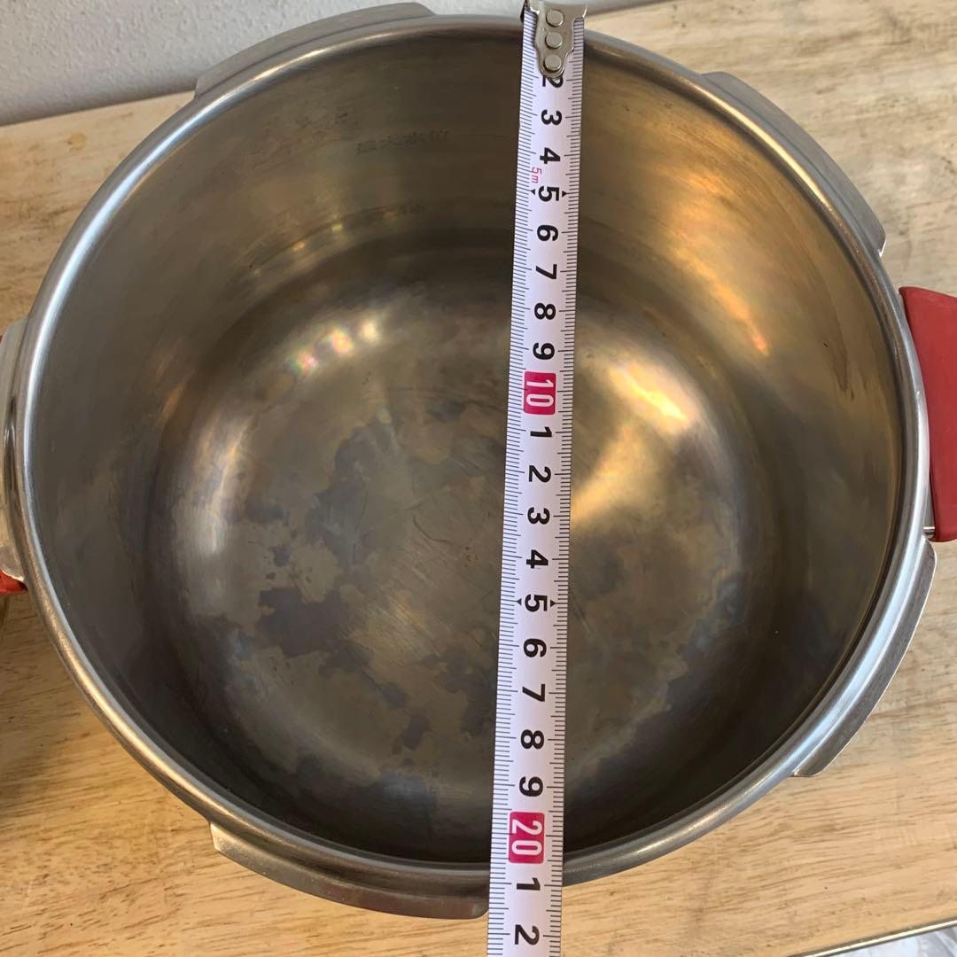 髙敏 IH 電磁調理器具 圧力鍋 ステンレス 片手鍋 MK-2 20㎝ 4.5ℓ