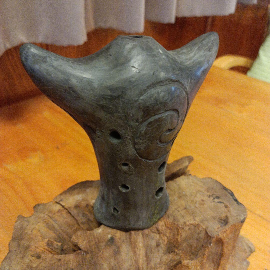 オカリナ工房福朗・古代笛ミロク大・アルトE♭・薪窯