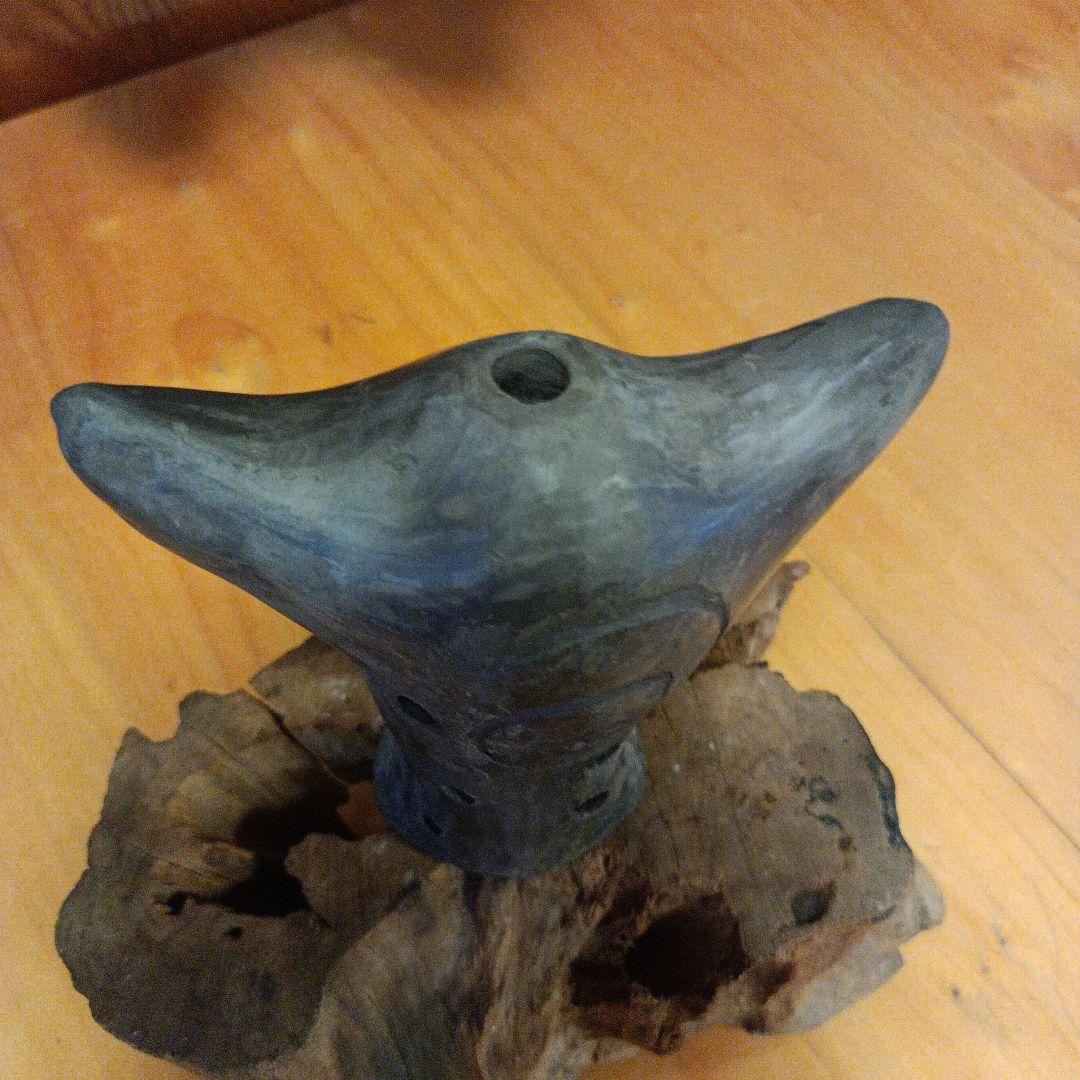 オカリナ工房福朗・古代笛ミロク大・アルトE♭・薪窯