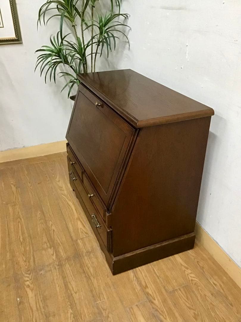 管988☆越後民芸☆和モダン☆ライティングビューロー☆文机☆