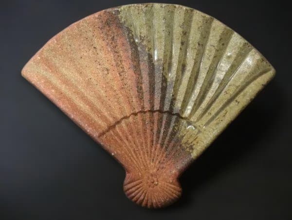 信楽焼 高橋楽斎 扇面 皿 5枚 銘々皿 5枚 共箱