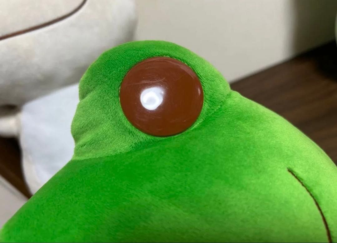 かえるのピクルス　カエル　もちもちおひるねBIG ぬいぐるみ　 マスコット