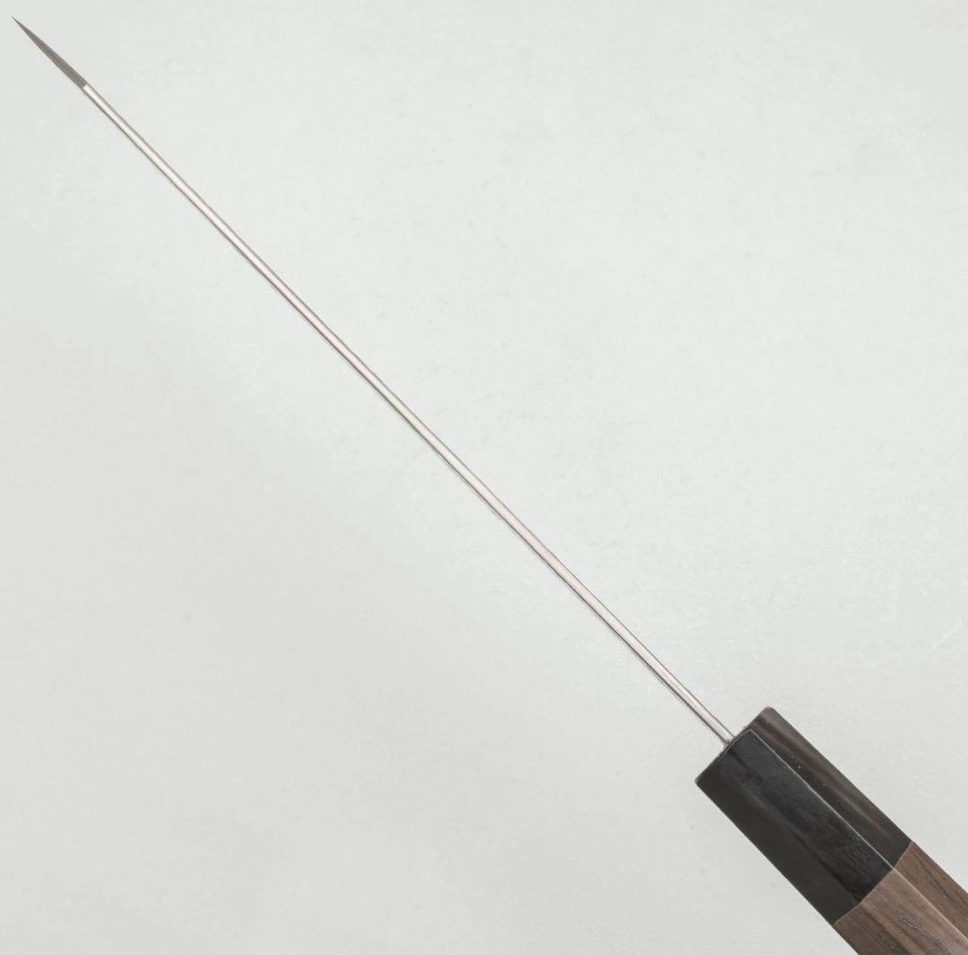 二唐刃物　槌目　研き　sg2 切付け牛刀　240mm