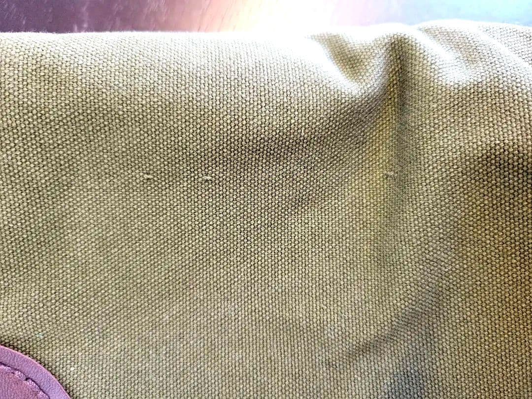 オリーブグリーン☆ハンドメイド★ビーズトートバッグ