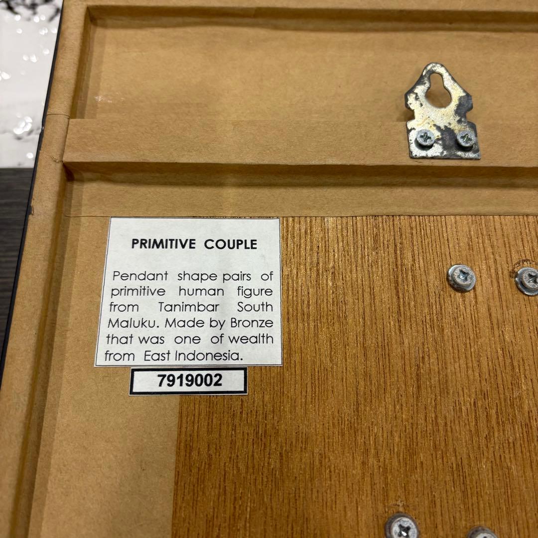希少 インドネシア バタック族 伝統イヤリング ブロンズ プリミティブカップル