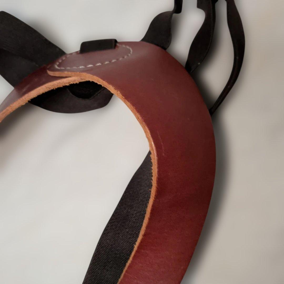 珍品　多種ピストル対応　バネ固定式　ショルダーレザーホルスター