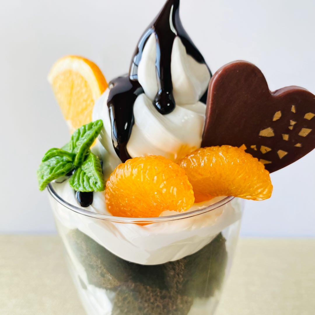 イチゴパフェ　チョコレートパフェ2種セット　食品サンプル　フェイクスイーツ