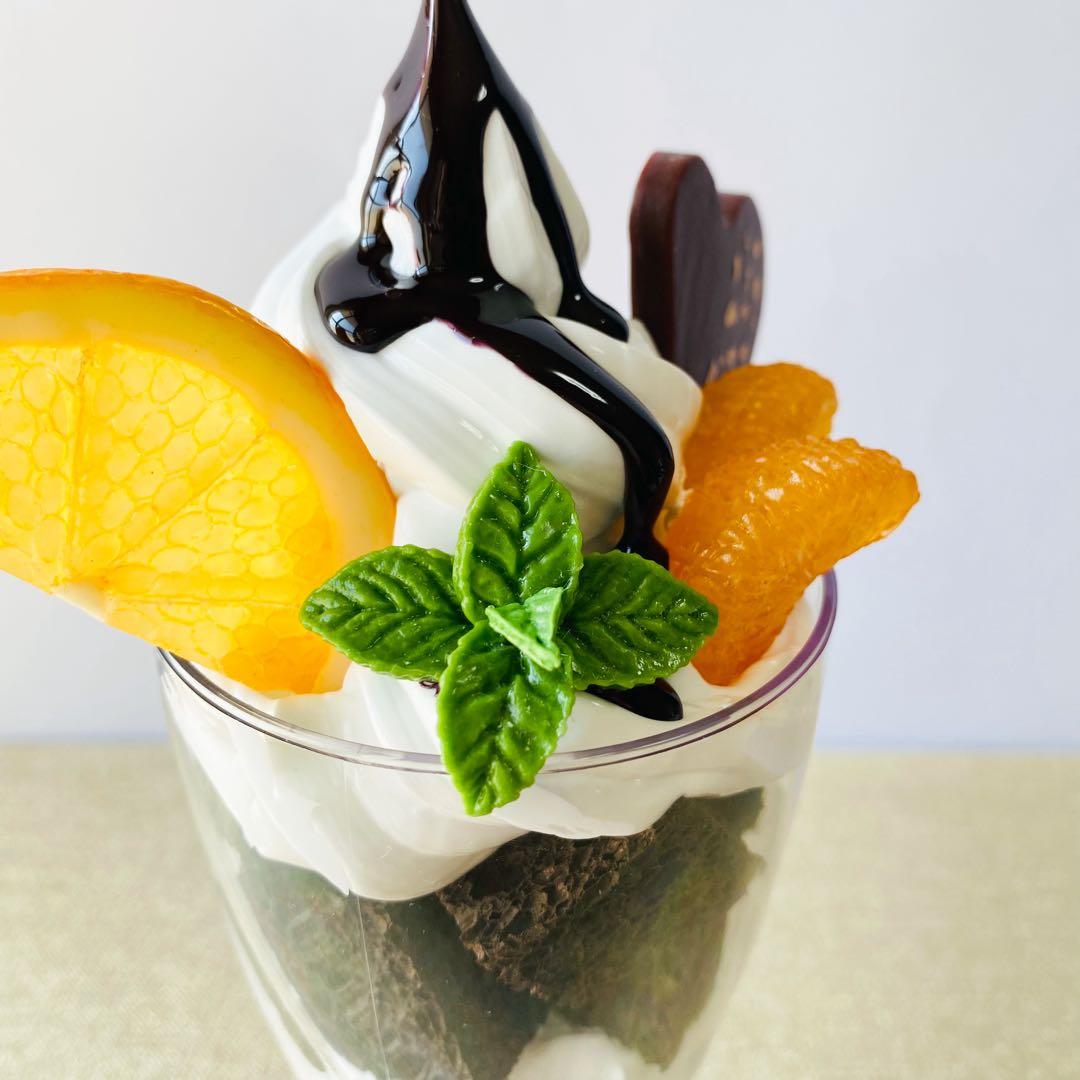 イチゴパフェ　チョコレートパフェ2種セット　食品サンプル　フェイクスイーツ