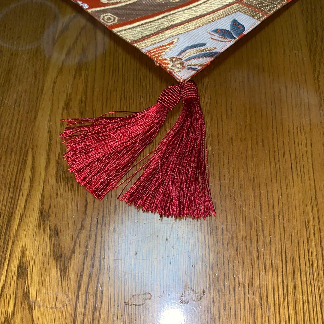 table runner 祝い吉祥　帯リメイク