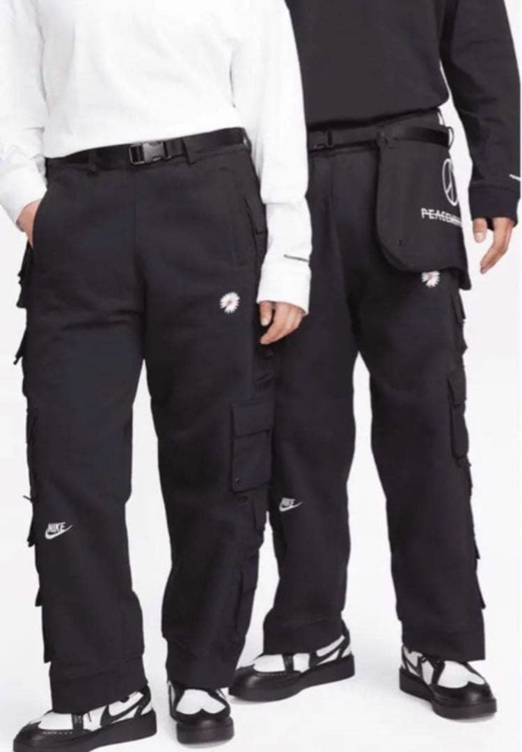 アイドル PEACEMINUSONE PMO NIKE WidePants Black S