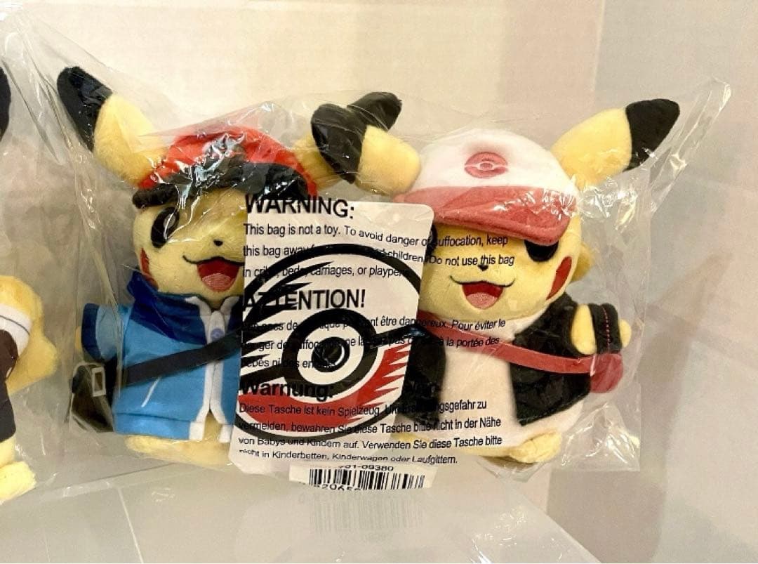 【米国限定】ポケモンセンター 25周年 ピカチュウ ペア ぬいぐるみ ポケセン