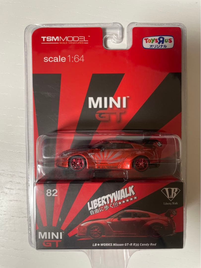 MINIGT ミニGT　トイザらス限定　LBWK　日産GT-R　キャンディレッド